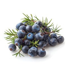 juniper berry on white background