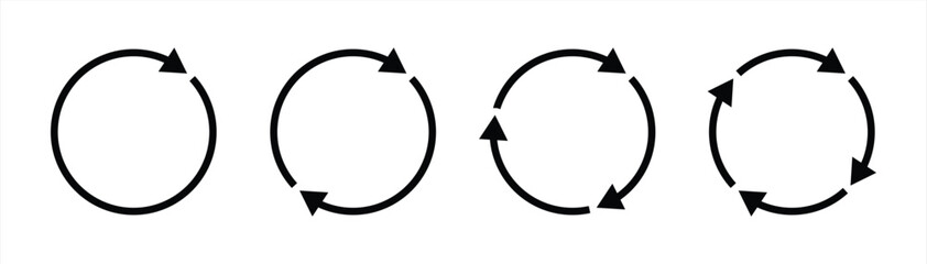 Wall Mural - rotation icon. simple cycle icon vector illustration