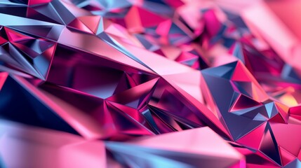 Aufkleber - This abstract 3D rendering of geometric surfaces would look great on a poster, cover, banner, or placard.