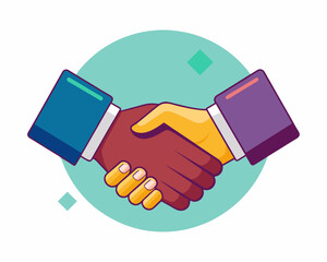 business handshake illustration