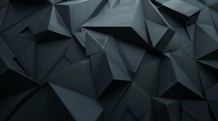 Poster - An abstract animation with a dark geometric background, a looped video with a seamless loop in 4K, and a 3D rendering