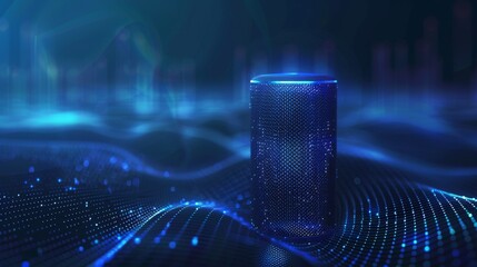 Poster - Smart speaker with voice control. Reports news, plays music, answers questions.