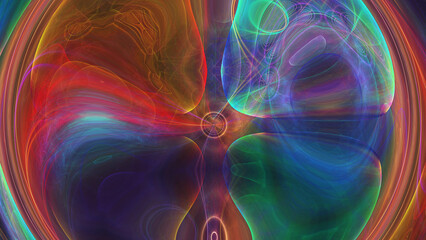 Wall Mural - nebula color smoke abstract illustration