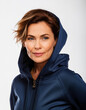 © Kwangvann Ztudio - a half-body portrait of a middle-aged tech leader in a nice blue hoodie flat white background
