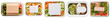 © Rawpixel.com - Food box label png element set on transparent background