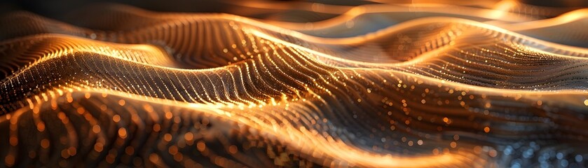 Poster - Kinetic sand patterns in a virtual interactive light create an ever changing abstract and mesmerizing visual experience
