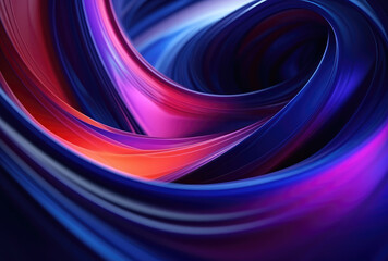 Canvas Print - Mesmerizing Vortex of Blue and Red Hues