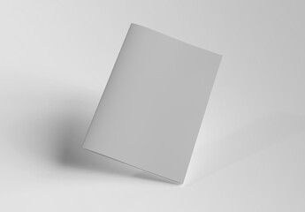 Wall Mural - magazine cover mockup on white 3d rendering