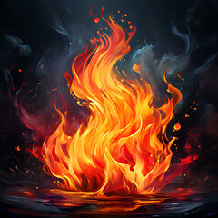 fire flames background