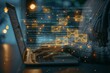 © Sandu - Person typing laptop glowing email symbols