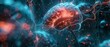 © INsprThDesign - Artificial intelligence concept with a digital brain and neural connections glowing against a futuristic background representing advanced technology.