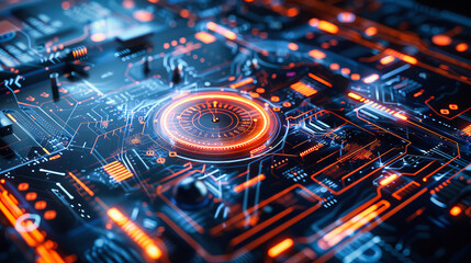 Poster - Abstract generic hologram interface