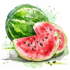 Wall Mural - watermelon background