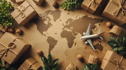 Poster - Global E commerce Logistics and Worldwide Shipping for Seamless International Business