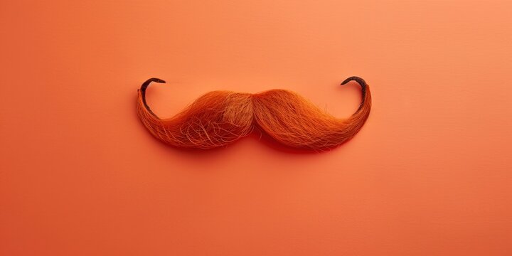 illustration of a mustache on solid background , father's day