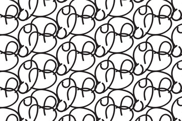 Wall Mural - Abstract pattern Black & White