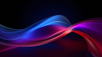Wall Mural - 3D rendering wavy line texture, abstract kv main visual business PPT background