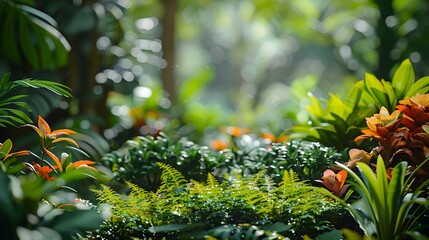 Poster - Thriving Botanical Garden with Diverse Flora Promoting Environmental Conservation and Biodiversity