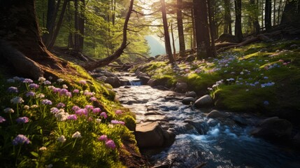 Canvas Print - Spellbinding beauty of the woodland