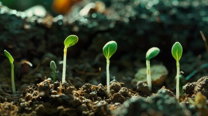 Poster - Presentation of plant germination sequence and plant growth