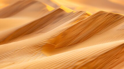 Canvas Print - AI generated illustration of sand dunes texture