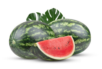 Wall Mural - watermelon isolated on transparent png