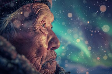 Aufkleber - Magical blue and teal bokeh background with defocused lights, suitable for festive and fantasy themes