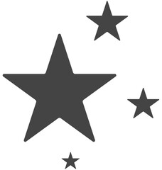 Wall Mural - Stars icon vector isolated on white background.