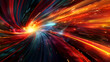 © Saba - The abstract art piece featured a blend of long exposure and dynamic speed light trails, Rush of Twilight: Streaks of Speed. Speed light trails, Colorful glowing swirls, abstract long exposure dynamic