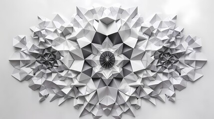 Wall Mural - A series of intricate origami tessellations, showcasing mesmerizing geometric patterns and symmetries