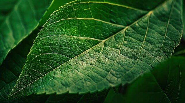 A green macro leaf green leaf structure macro photography