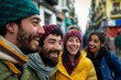 © Inigo - Group of friends having fun on the street in Istanbul, Turkey.
