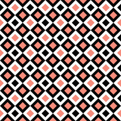 Poster - Abstract diagonal geometric threetone pattern background - repetitive vector graphic
