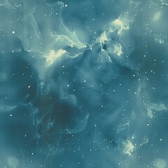 Wall Mural - Enchanting Deep Blue Abstract Background with Sparkling Particles