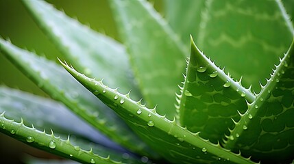 Wall Mural - skincare aloe vera plant