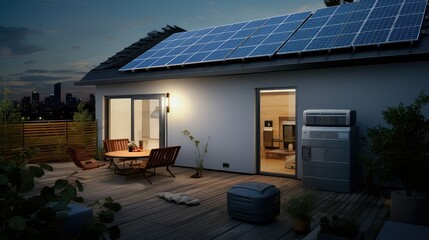 Sticker - house solar battery backup