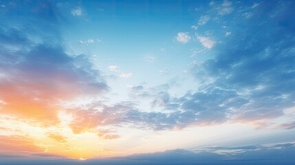 Canvas Print - clouds soft blue sky