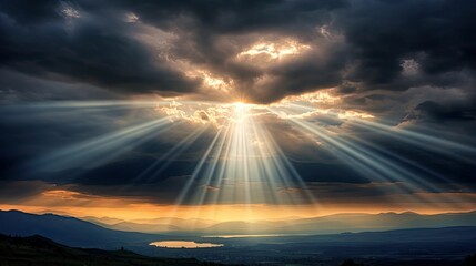 Wall Mural - radiance rays of light