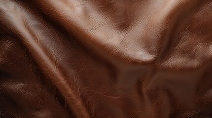 Wall Mural - deep brown leather hide