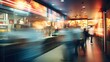 © vectorwin - colors blurred fast food restaurant interior