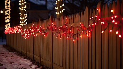 Poster - bright string of christmas lights