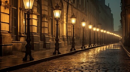 Canvas Print - safety street lights