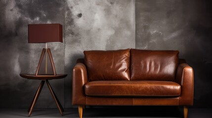 Wall Mural - glossy brown leather hide