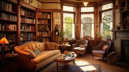 Poster - ornate victorian house interior