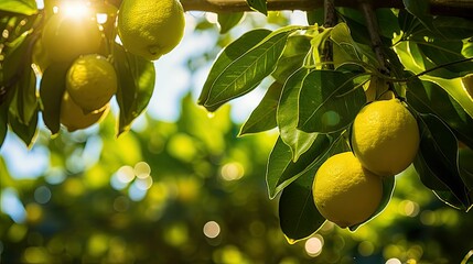 Canvas Print - summer lemon sun