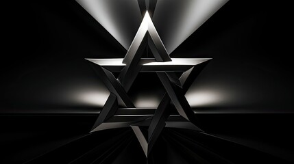 Canvas Print - design background star of david