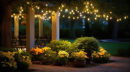 Wall Mural - ambiance bulb string lights