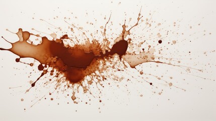 Poster - design brown splatter