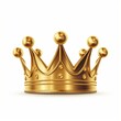 © Digital Waves - golden crown isolated on white