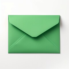 green envelope isolated on white